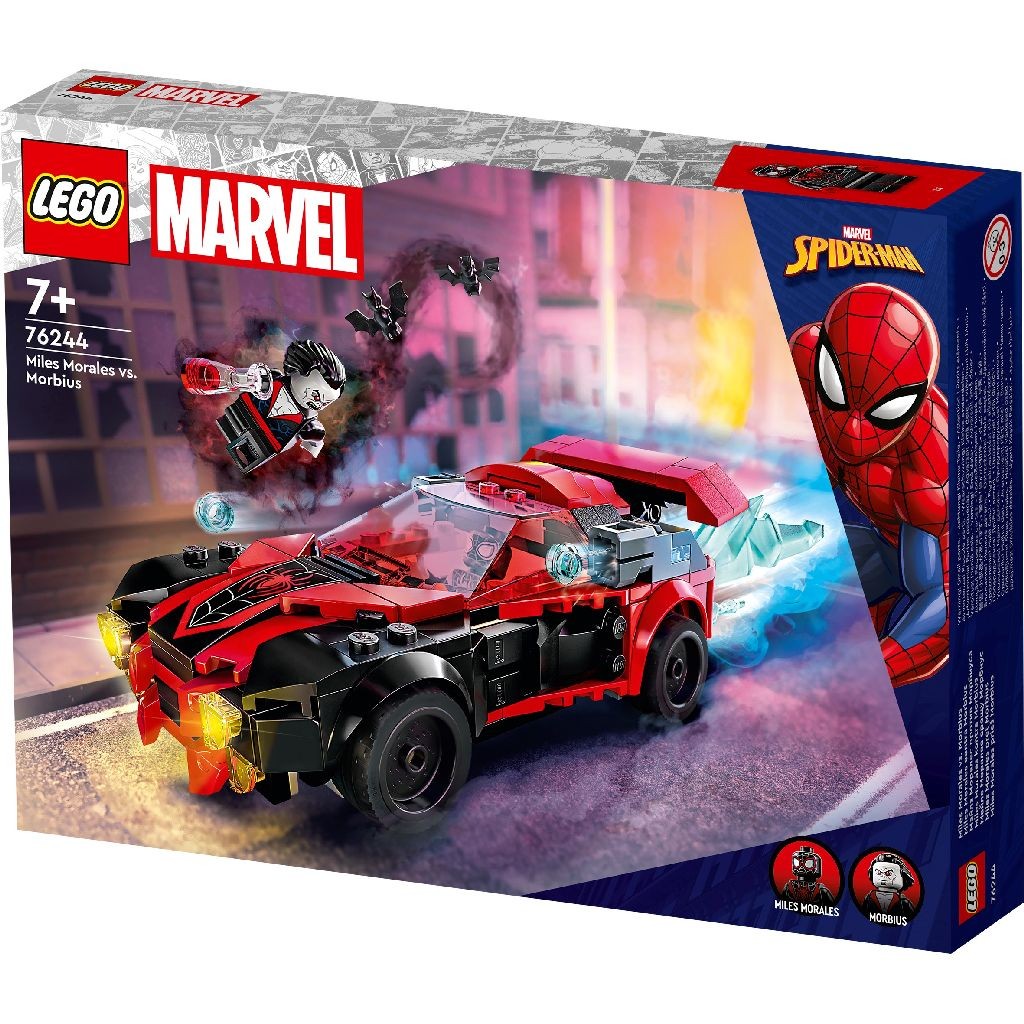 Lego super heroes miles morales vs morbius 76244