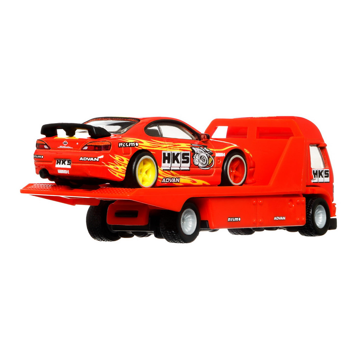 Hot wheels transportator aero lift cu masinuta nissan silvia scara 1:64