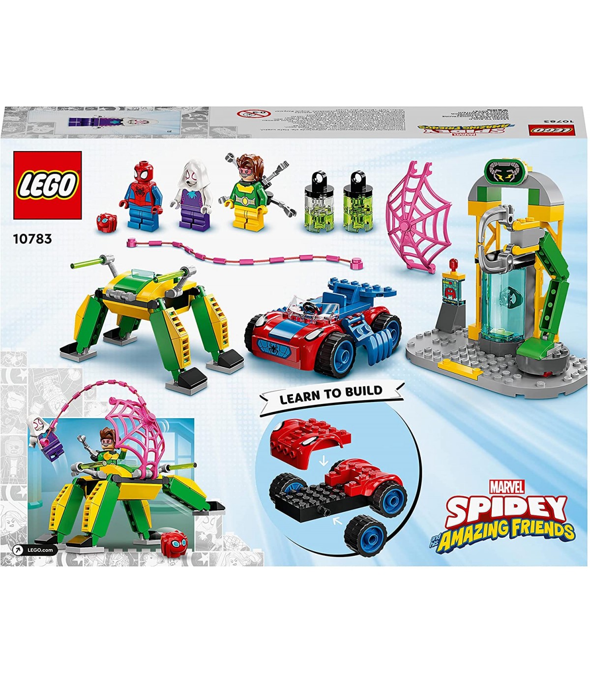 Lego spidey omul paianjen si laboratorul lui doc ock 10783