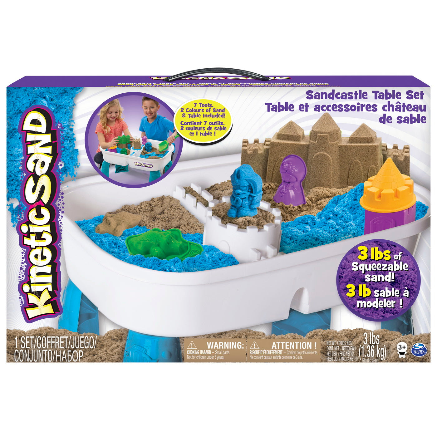 Kinetic sand set masa de activitati si nisip