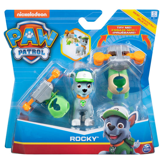 Patrula catelusilor figurina de actiune rocky cu 2 uniforme