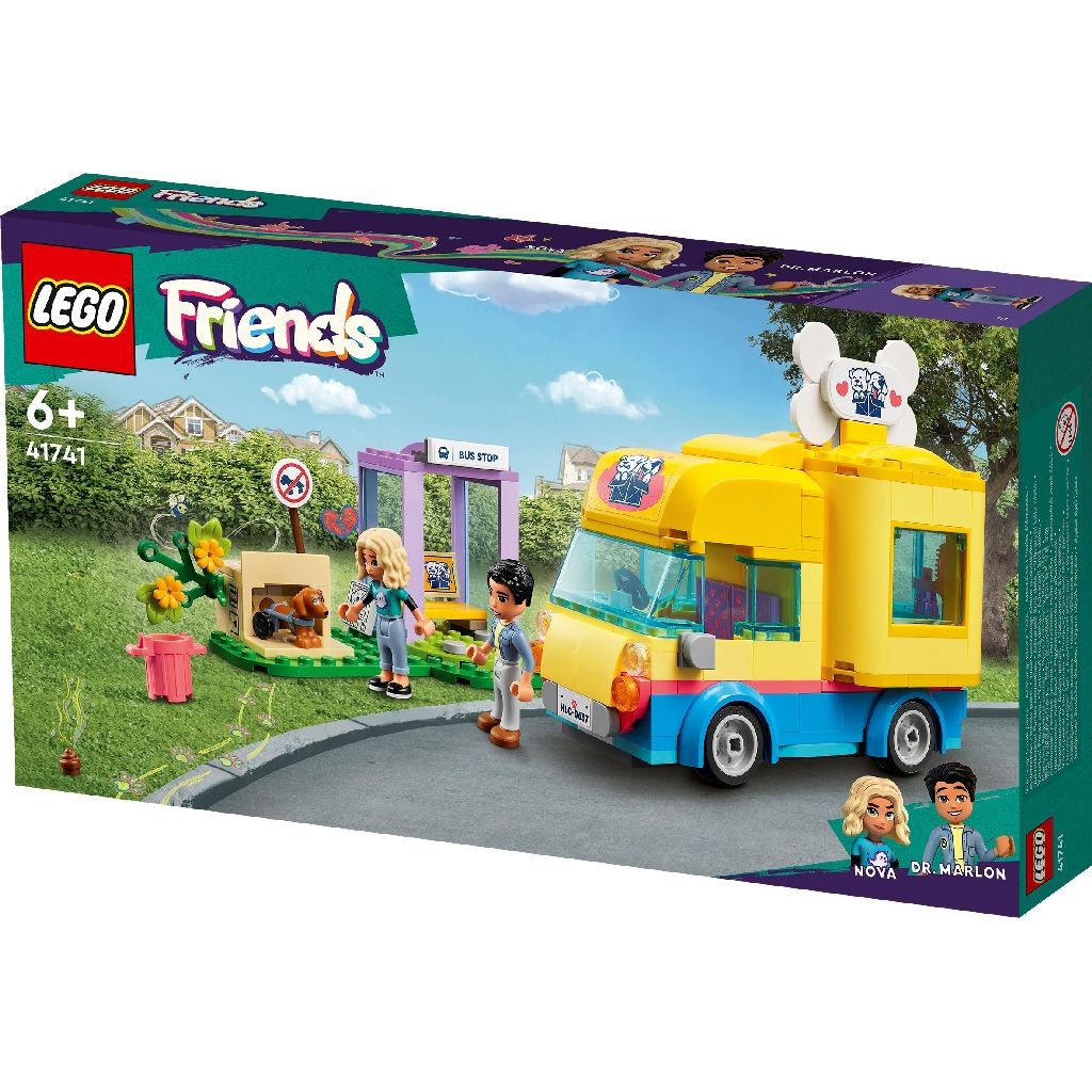 Lego friends furgoneta pentru salvarea cainilor 41741