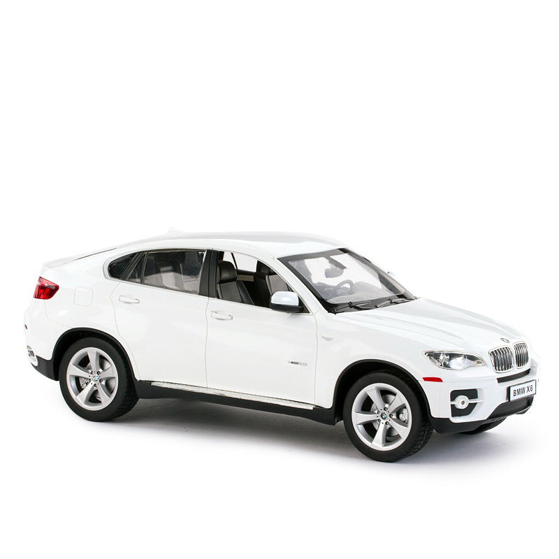 Masina cu telecomanda bmw x6 alba cu scara 1 la 14