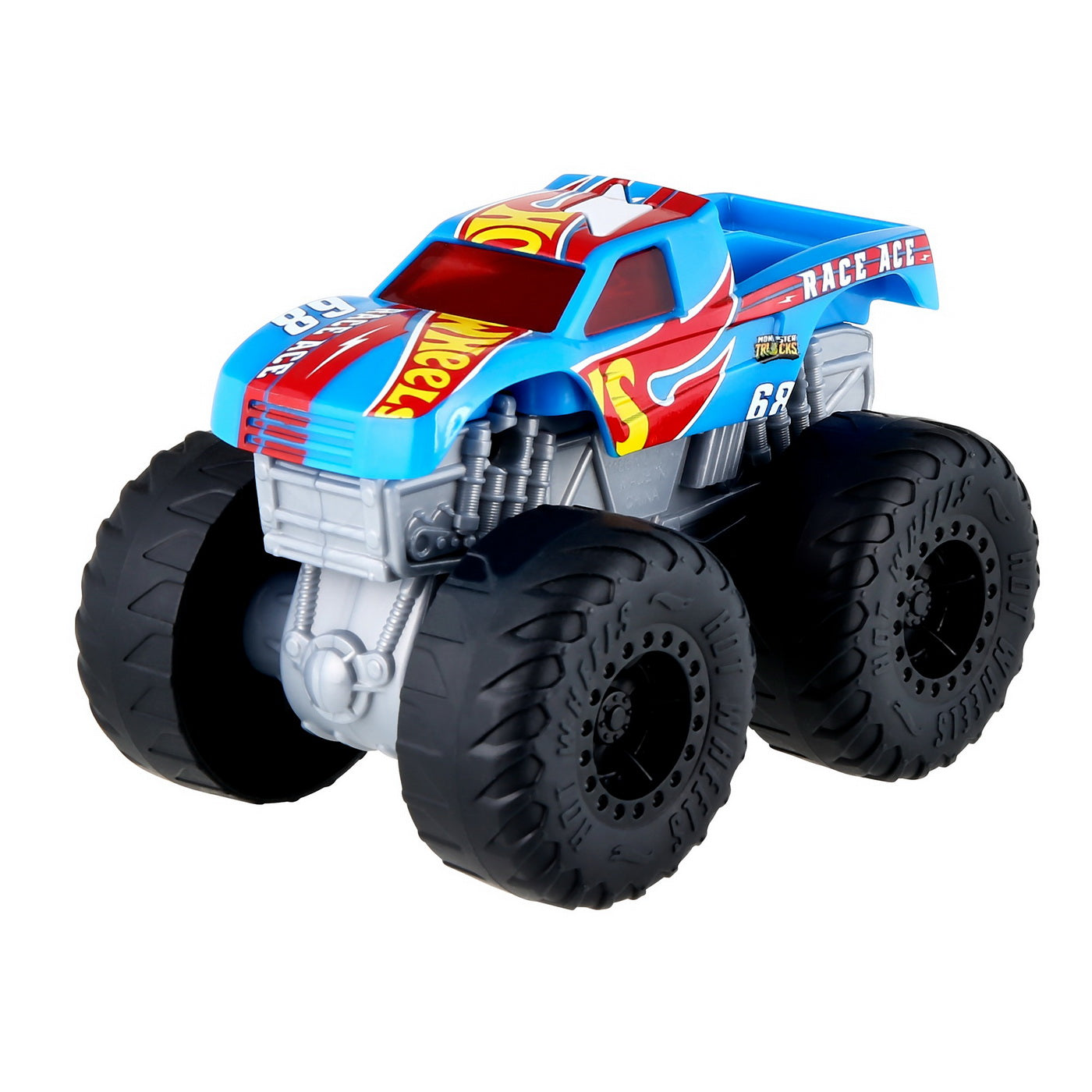 Hot wheels monster truck roarin wreckers race ace cu functii si sunete scara  1:43