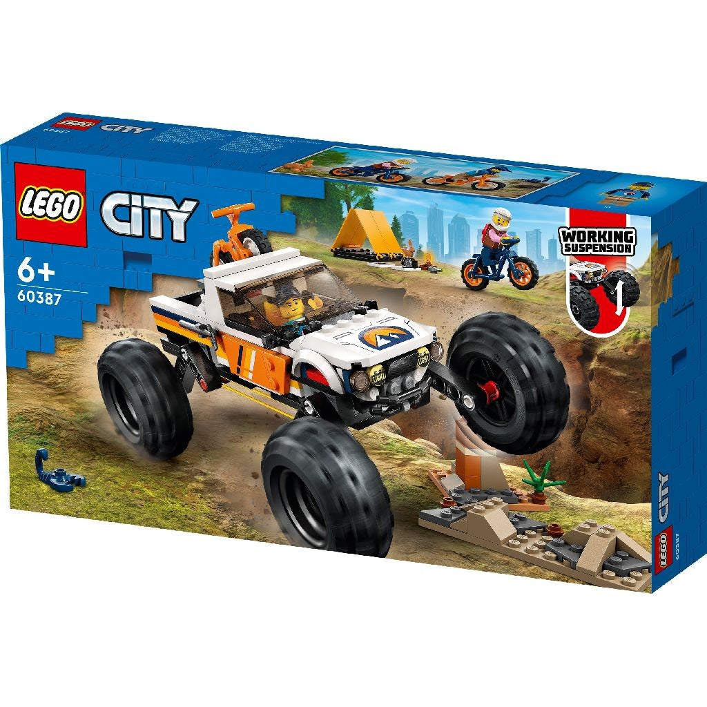 Lego city aventuri off road cu vehciul 4x4 60387