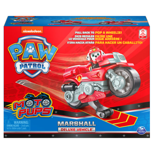 Patrula catelusilor motocicleta cu figurina marshall