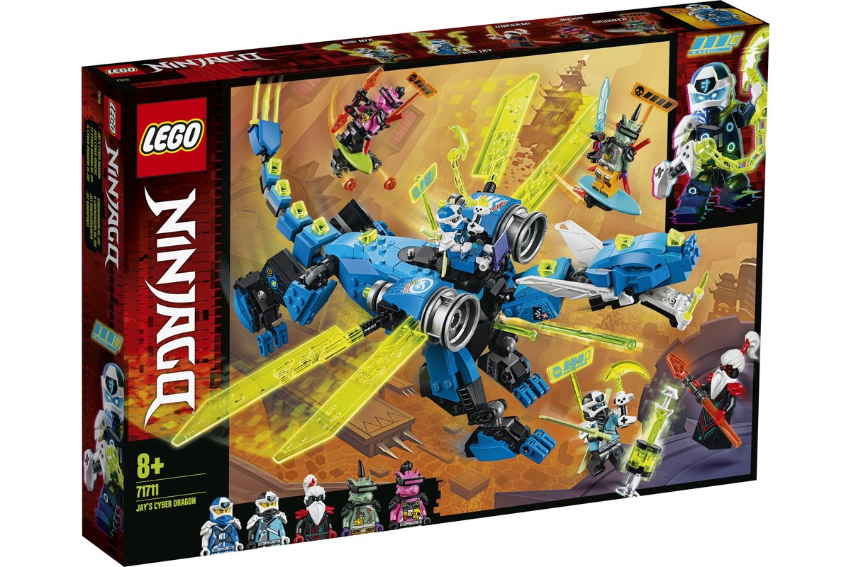 Lego ninjago dragonul cibernetic al lui jay 71711