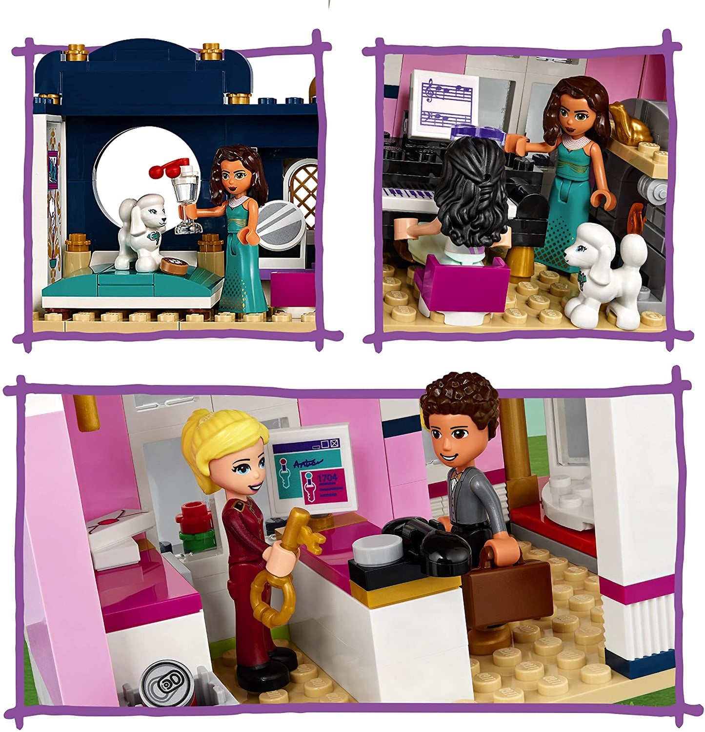 Lego friends grand hotel in orasul heartlake 41684