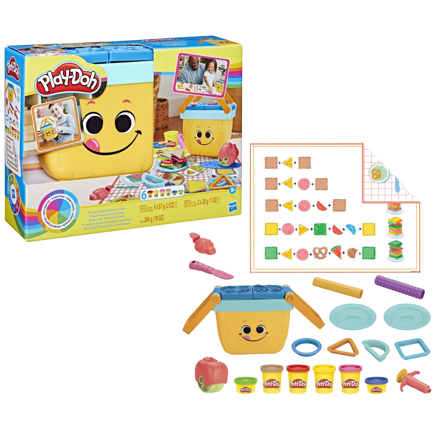 Play doh set picnic si forme