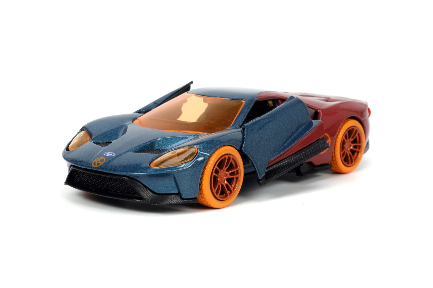 Jada marvel masinuta metalica ford gt scara 1:32 si figurina metalica doctor strange