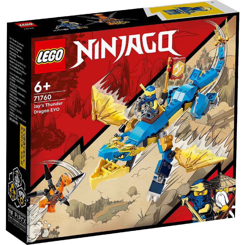 Lego ninjago dragonul evo de tunet al lui jay 71760