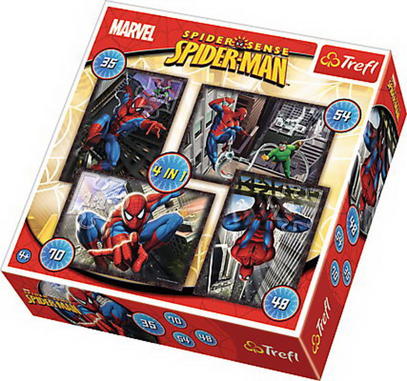 Puzzle trefl 4in1 spiderman