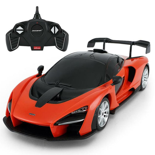 Masina cu telecomanda mclaren senna portocaliu cu scara 1 la 18