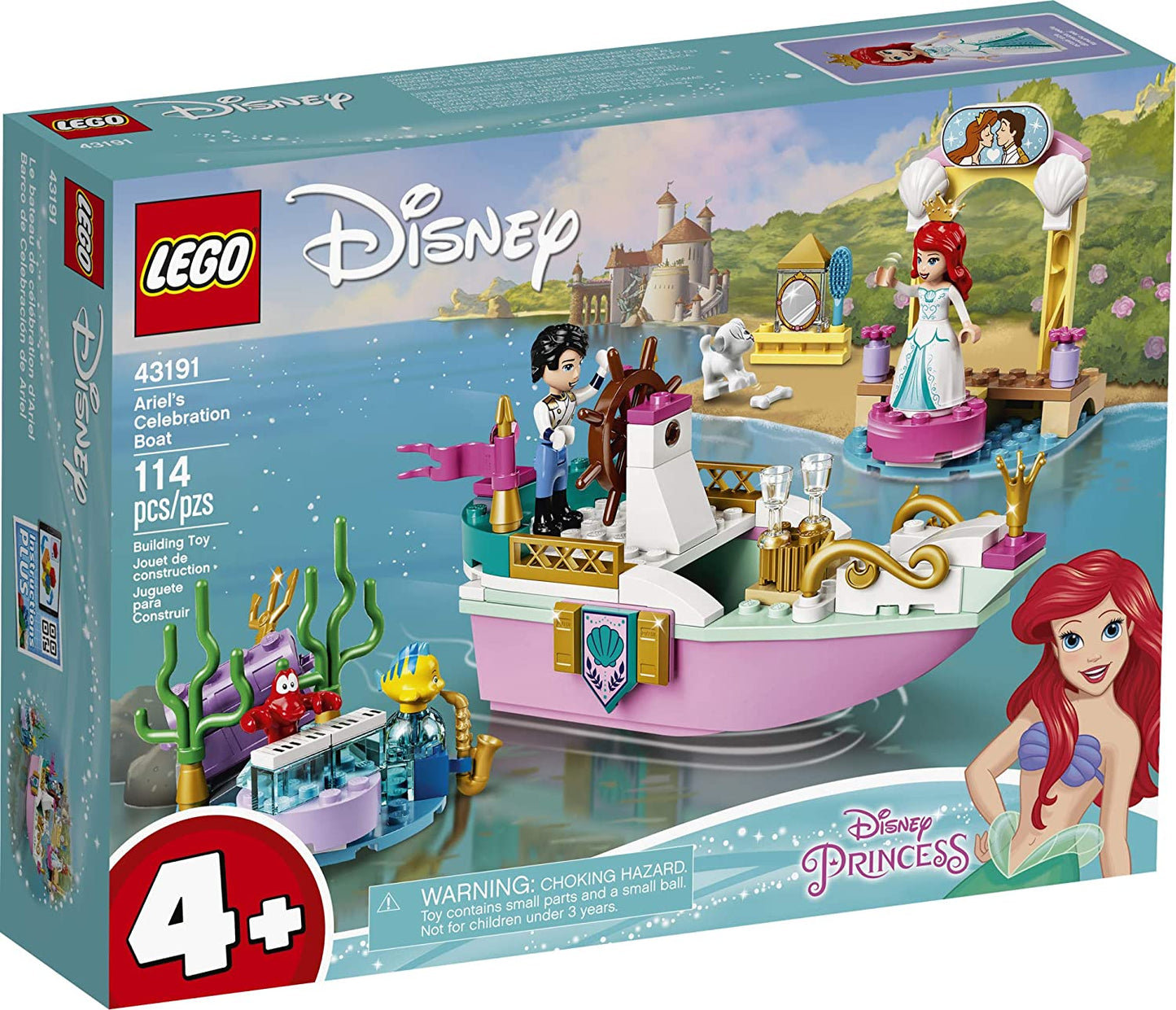 Lego disney barca de festivitati a lui ariel