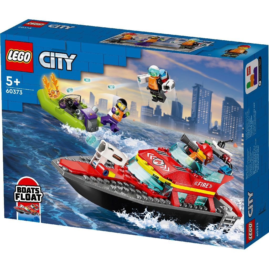 Lego city barca de salvare a pompierilor 60373