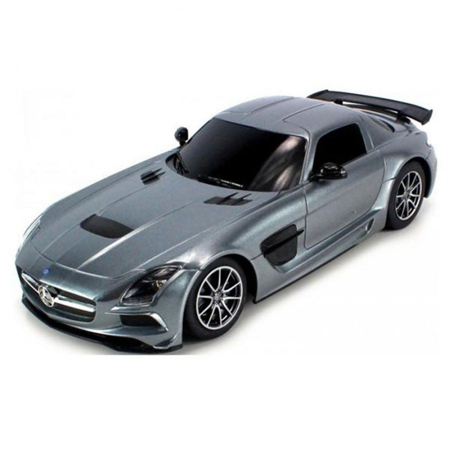 Masina cu telecomanda mercedes-benz sls amg argintiu cu scara 1 la 18