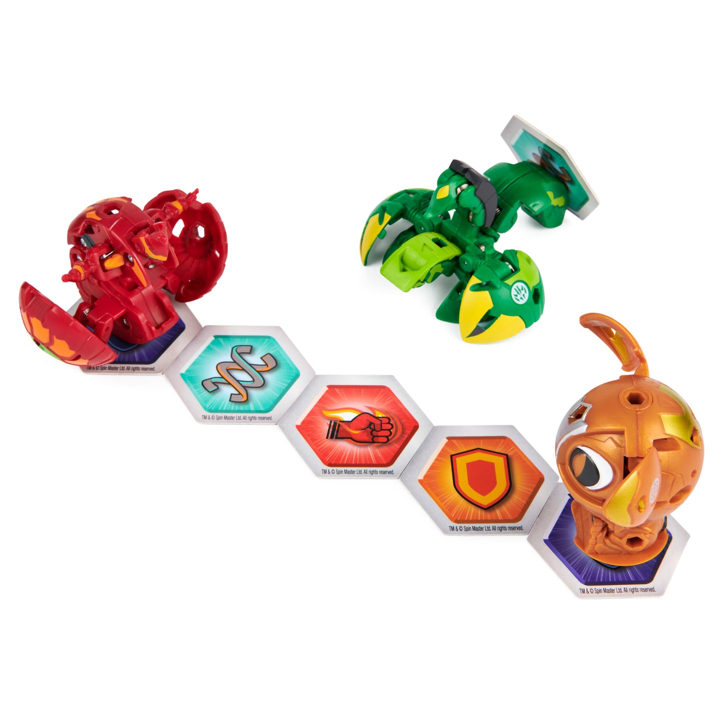 Bakugan s3 pachet starter pincitaur ultra, spartillion si ferascal