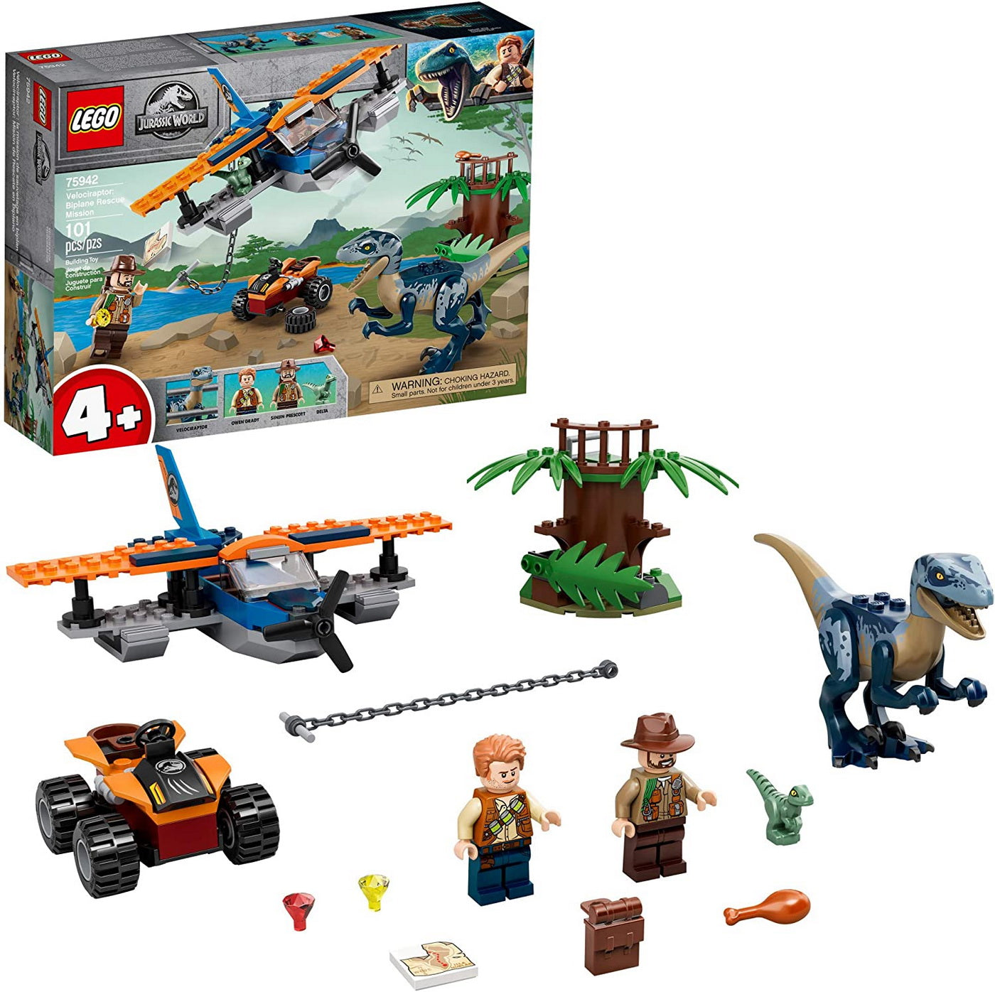 Lego jurassic world evadarea lui gallimimus si pteranodon 75942