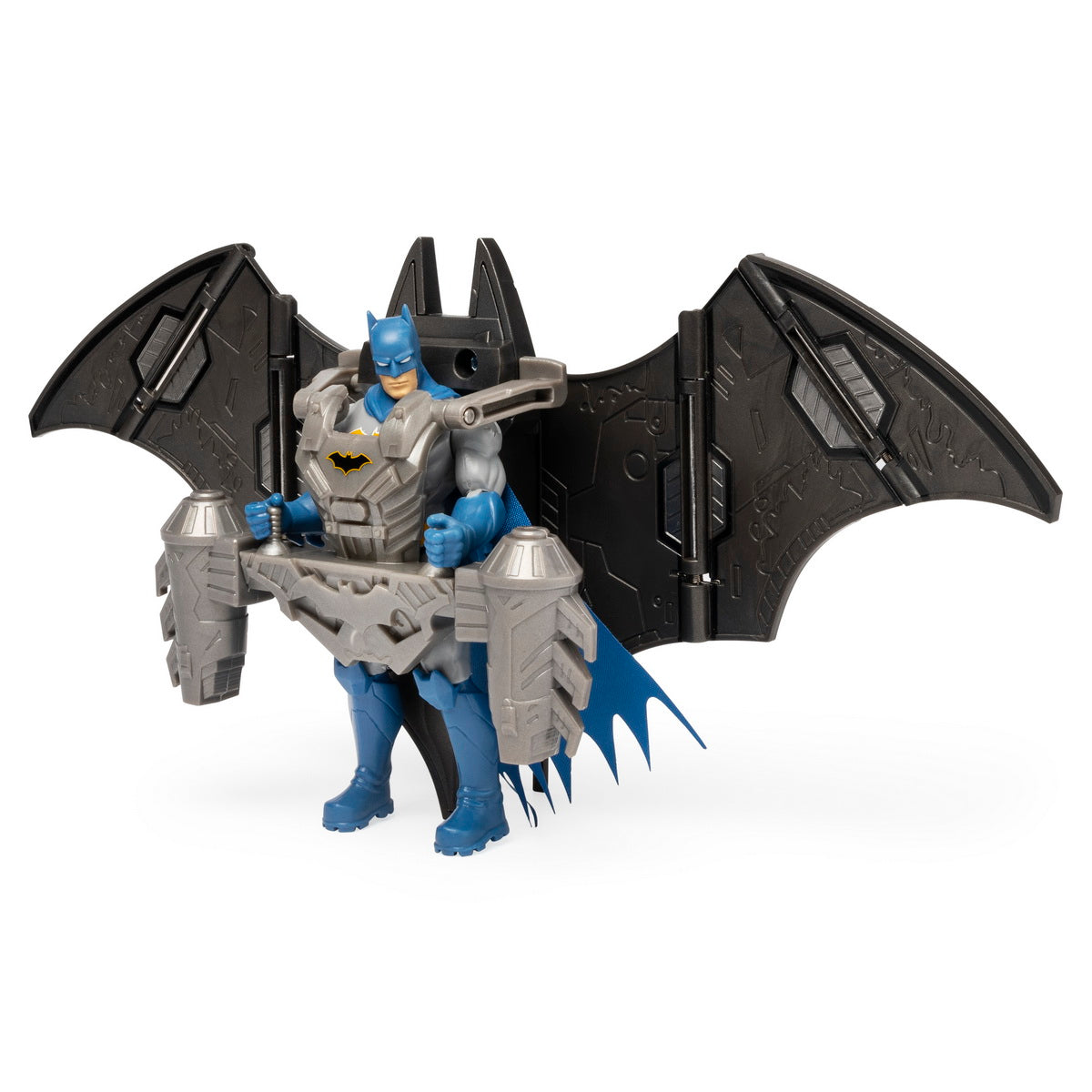 Figurina batman 10cm cu mega accesorii pentru lupta