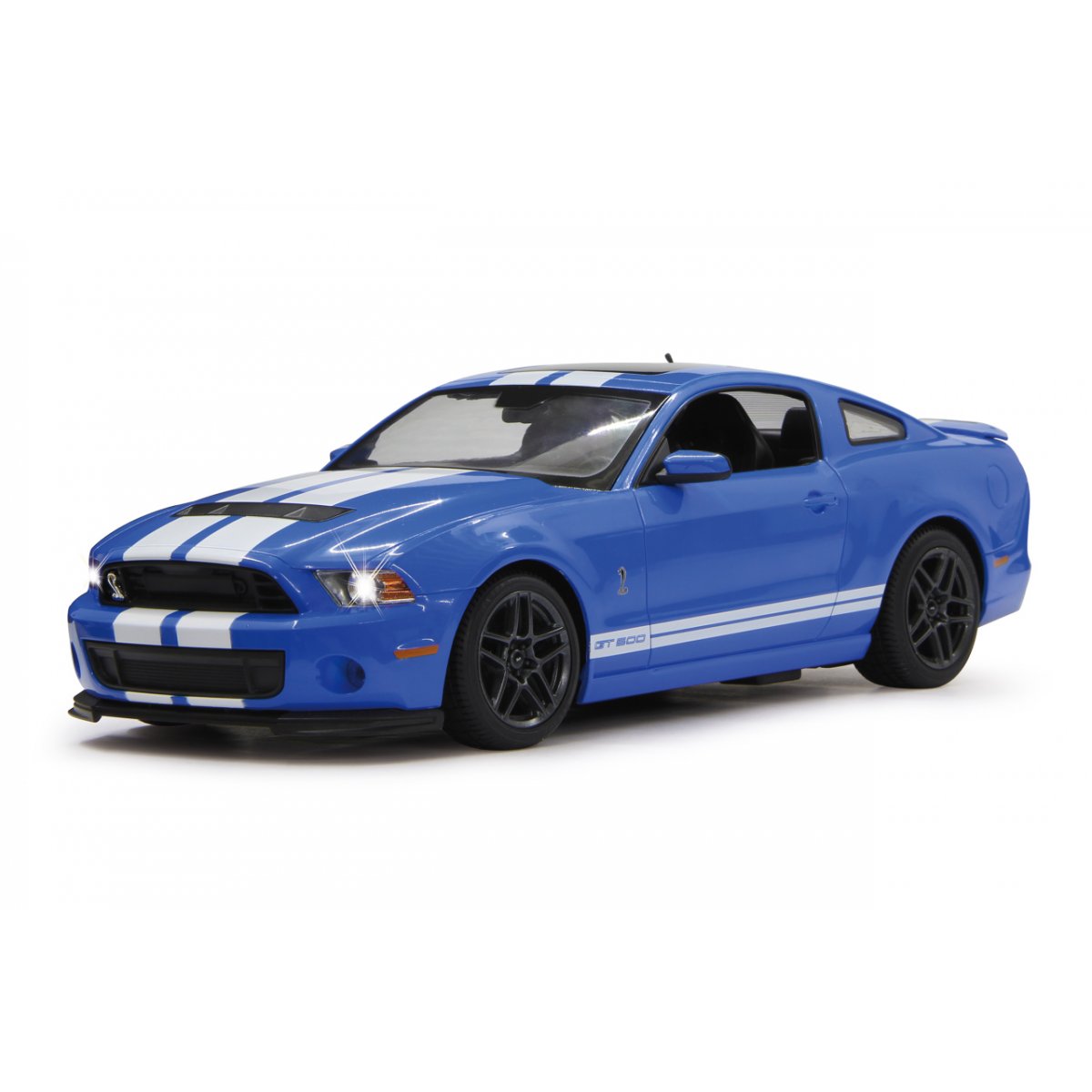 Masina cu telecomanda ford shelby gt500 albastru cu scara 1 la 14