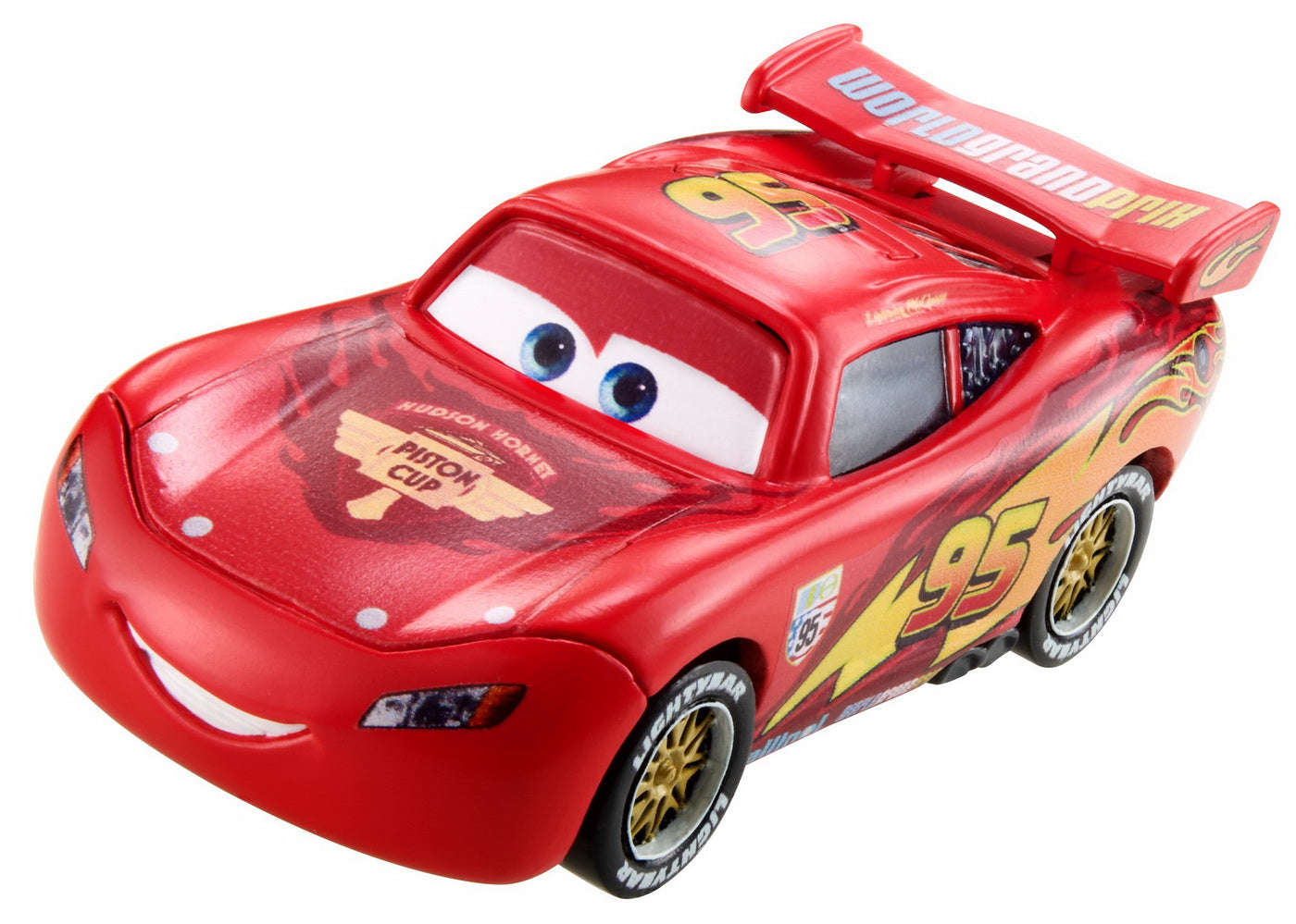 Masinuta metalica cars3 personajul fulger mcqueen cu roti de curse