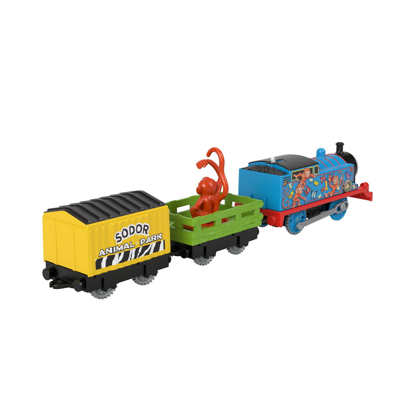 Thomas locomotiva motorizata safari monkey thomas