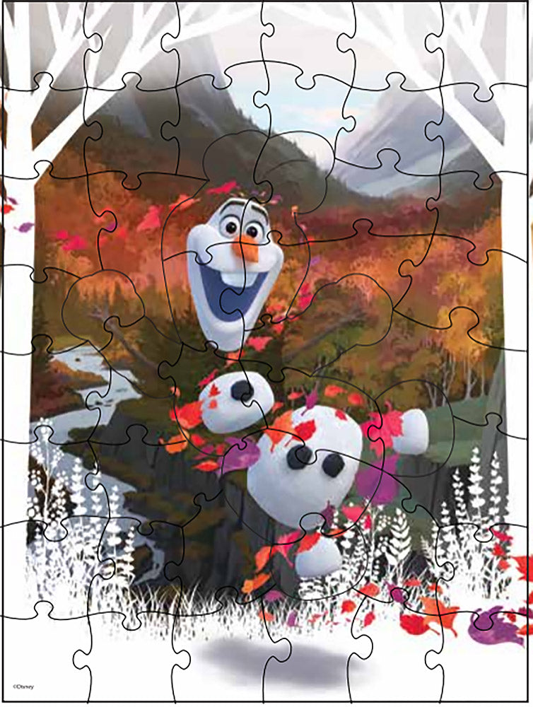 Puzzle surpriza frozen2 cu 48 piese in cutie diamant