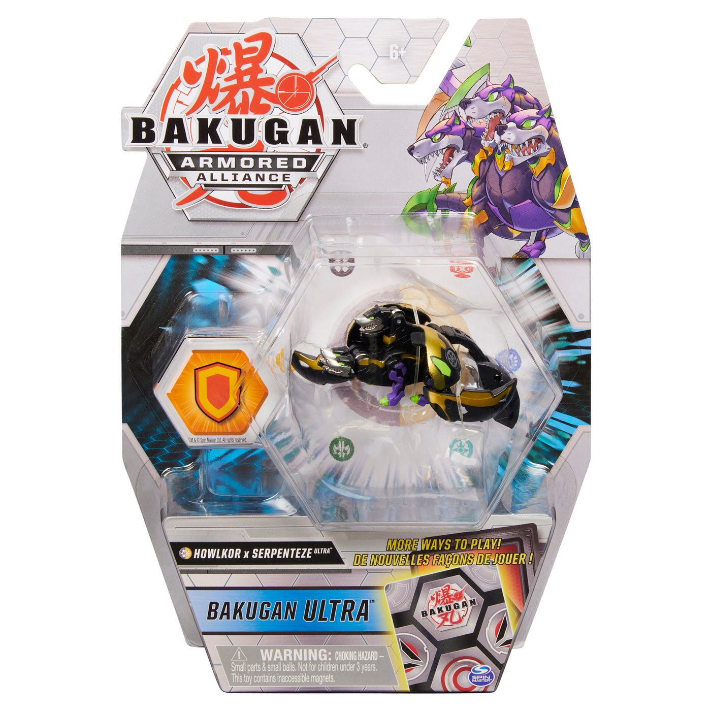 Bakugan s2 bila ultra howlkor serpenteze cu card baku-gear