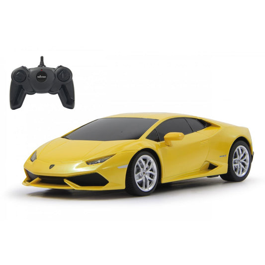 Masina cu telecomanda lamborghini huracán lp610-4 galben cu scara 1 la 24