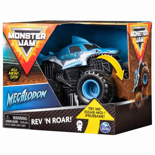 Monster jam macheta megalodon seria roar scara 1 la 43