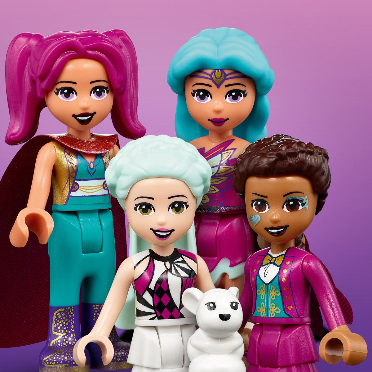 Lego friends montagne russe magic in parcul de distractii 41685