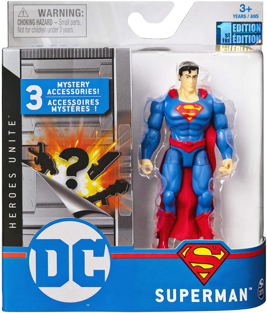 Figurina superman 10cm cu accesorii surpriza