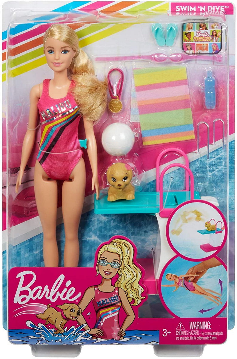 Barbie papusa inotatoare