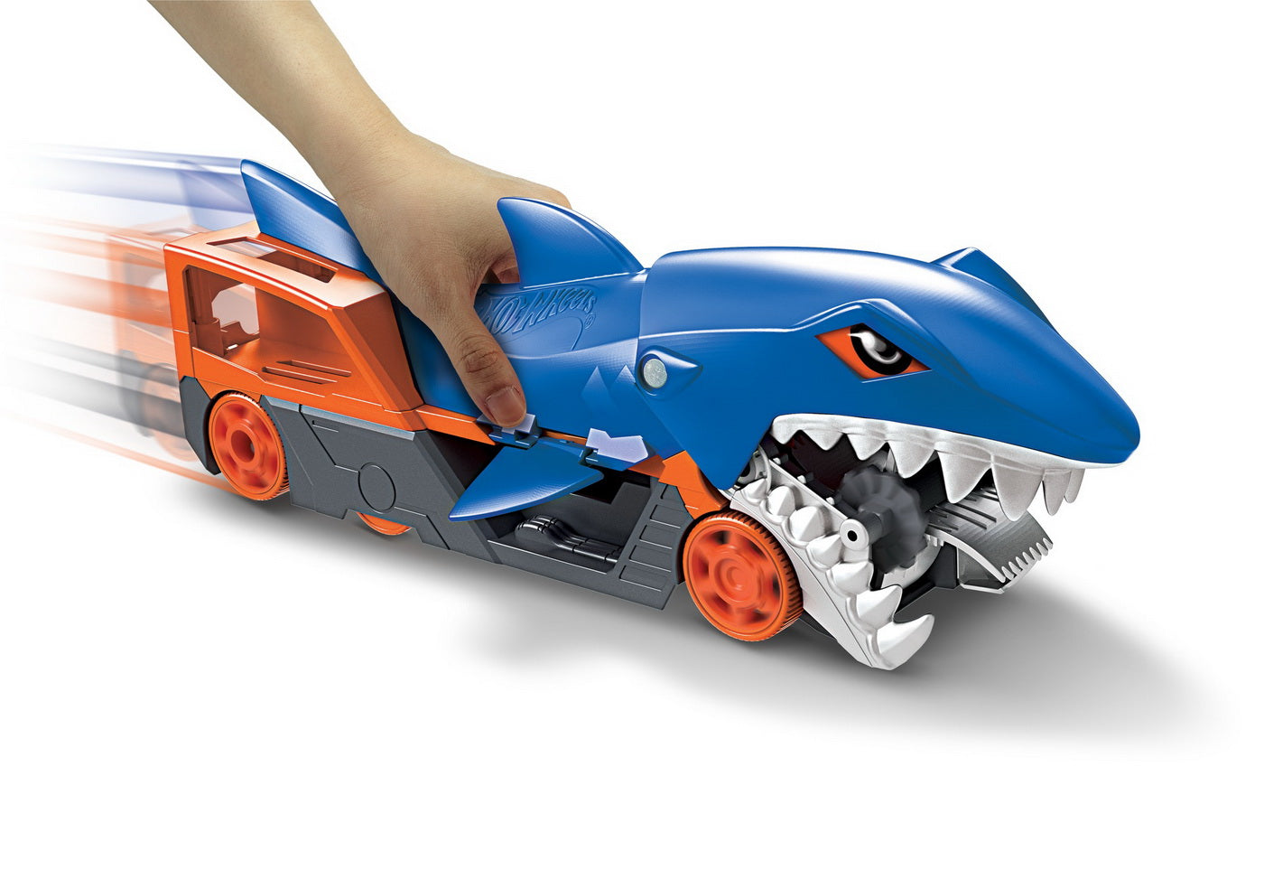 Hot wheels transportator rechin cu masinuta inclusa