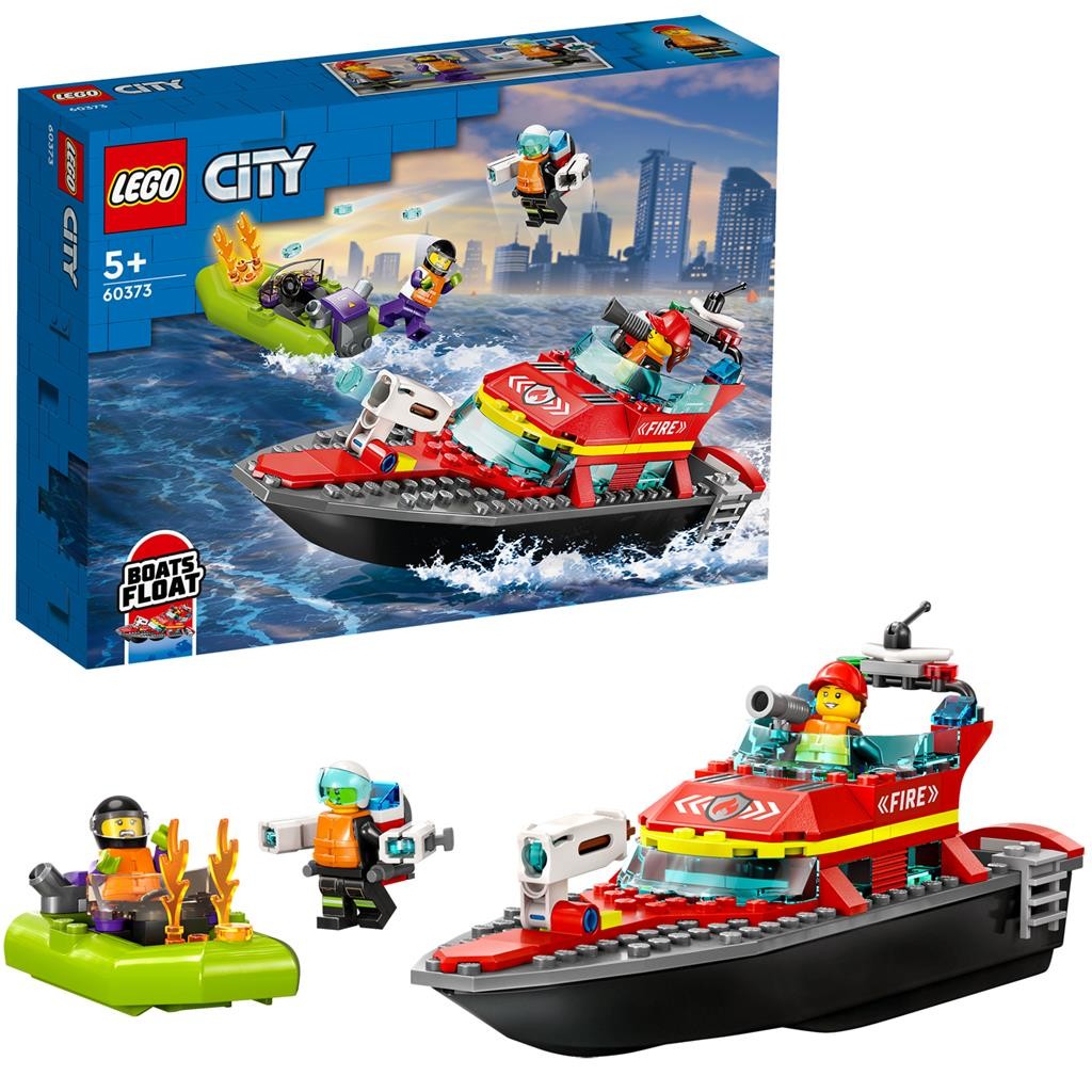 Lego city barca de salvare a pompierilor 60373