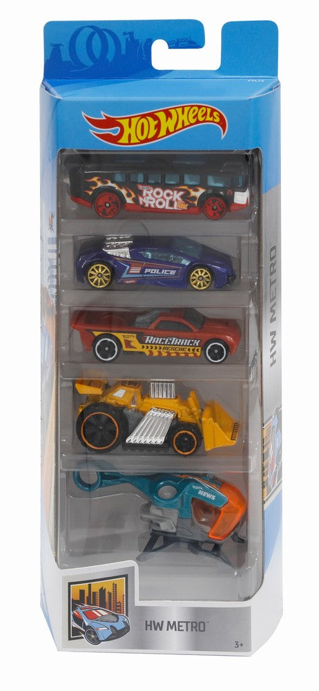 Set 5 masini hot wheels metro