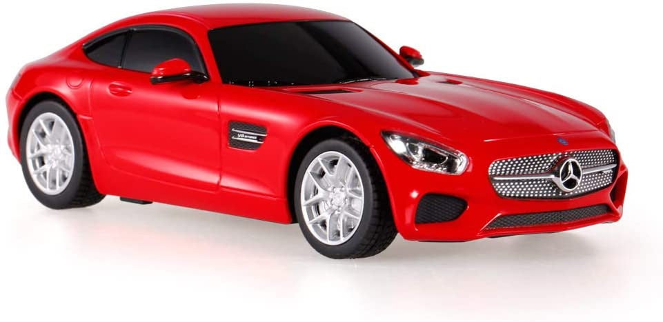 Masina cu telecomanda mercedes amg gt rosu cu scara 1 la 24