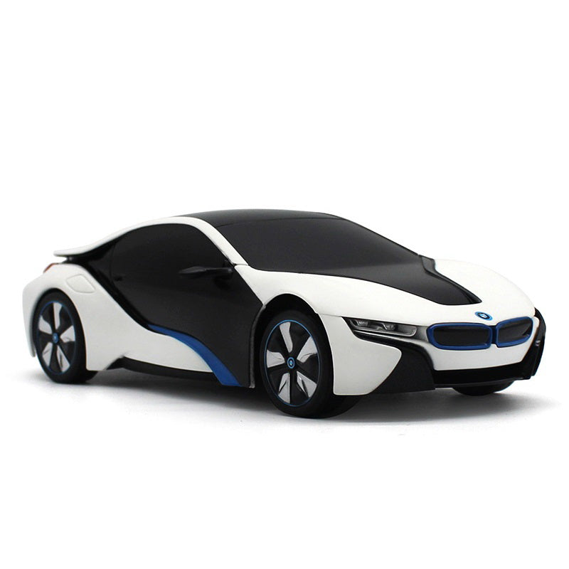 Masina cu telecomanda bmw i8 alba scara 1 la 24