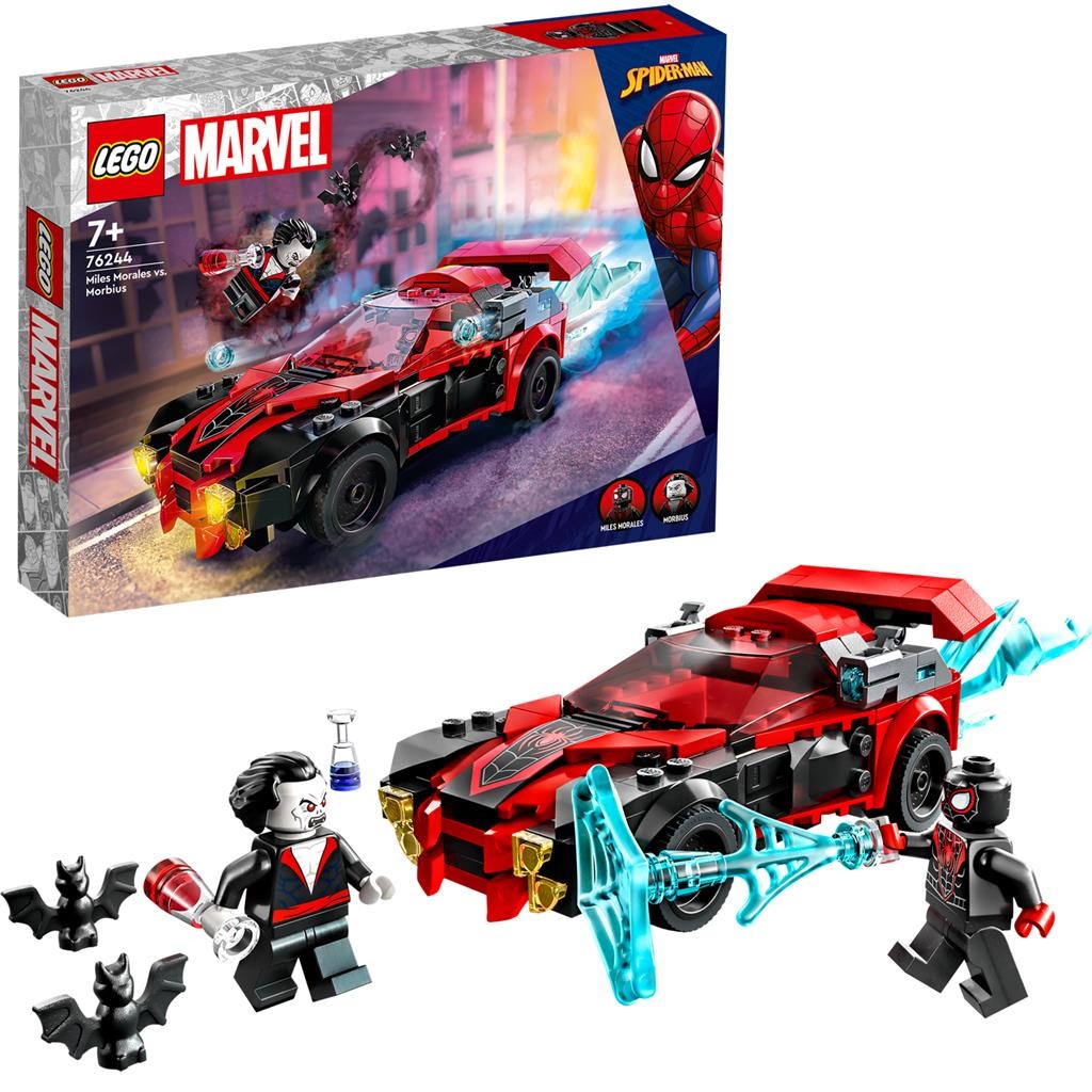 Lego super heroes miles morales vs morbius 76244