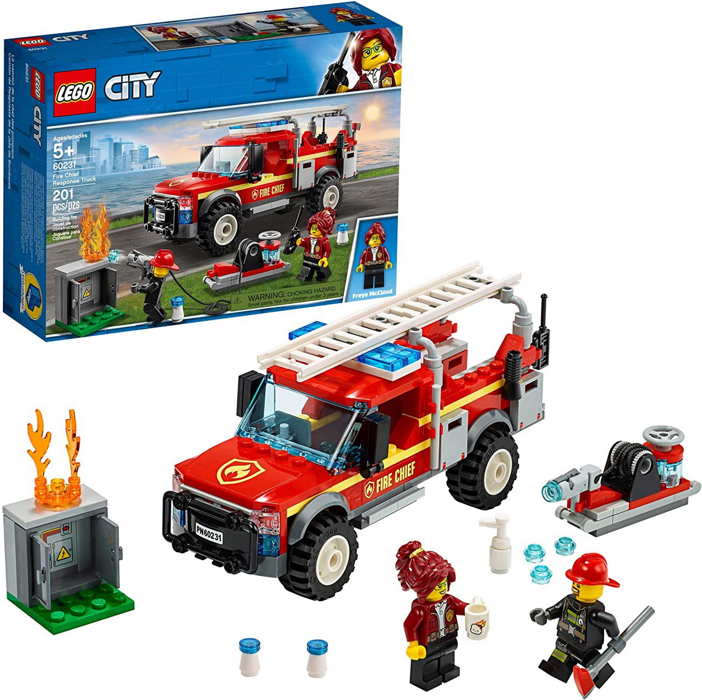 Lego city camionul de interventie al comandantului pompierilor 60231