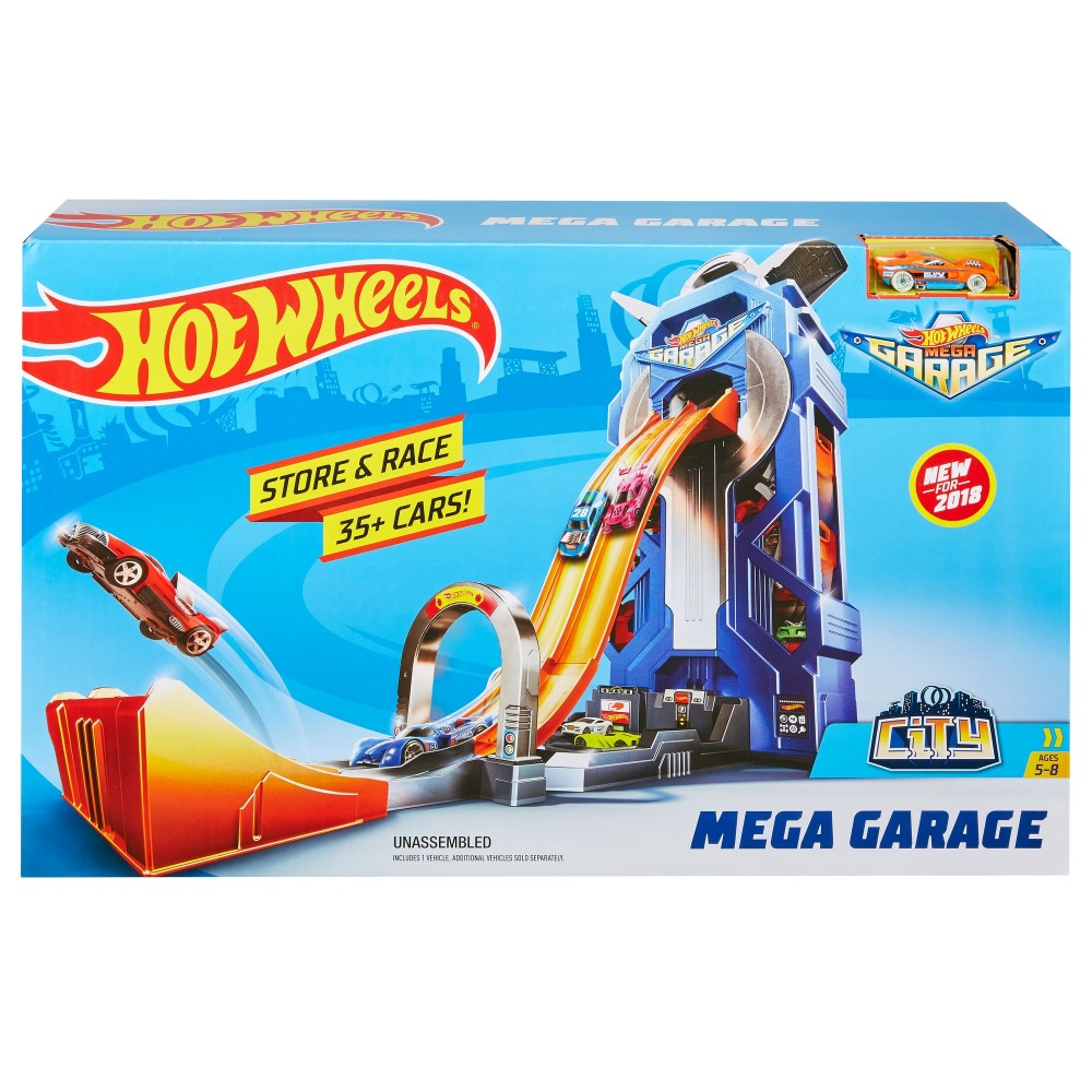 Garaj hot wheels cu pista de lansare