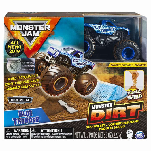 Monster jam set camioneta cu nisip blue thunder