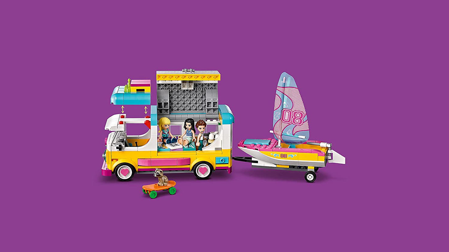 Lego friends furgoneta de camping si barca cu panze 41681