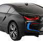 Masina cu telecomanda bmw i8 negru cu scara 1 la 18