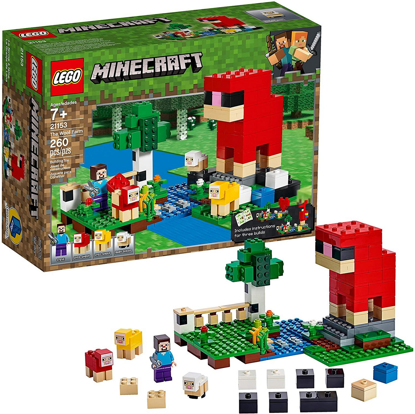 Lego minecraft ferma cu oi 21153