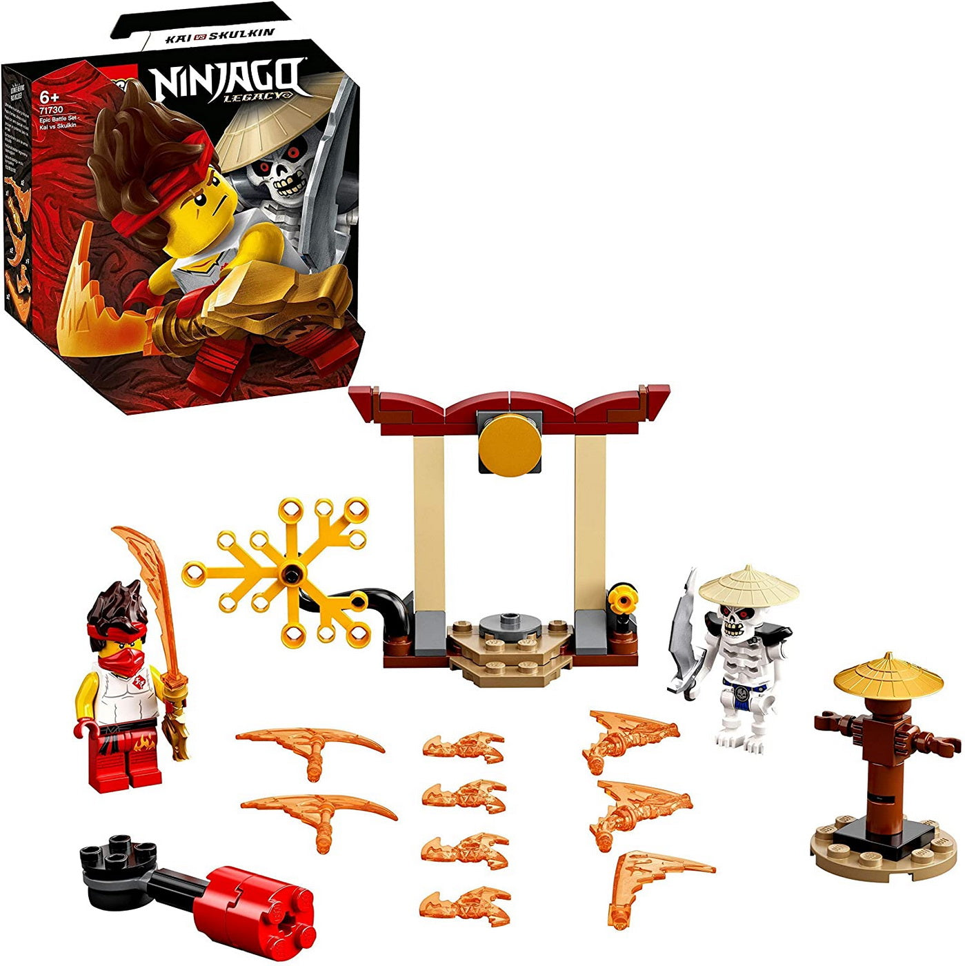 Lego ninjago set de lupta epica - kai contra skulkin 71730