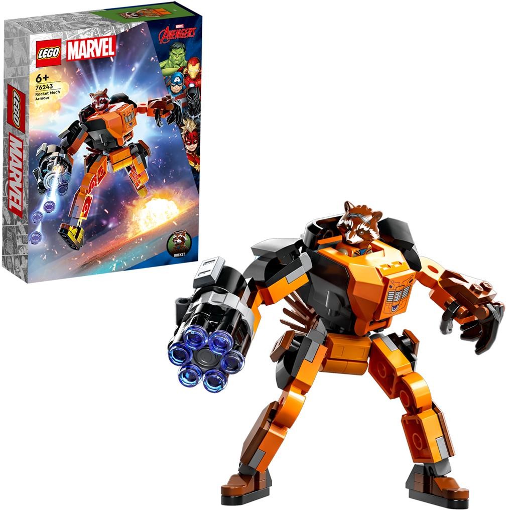 Lego super heroes armura de robot a lui rocket 76243