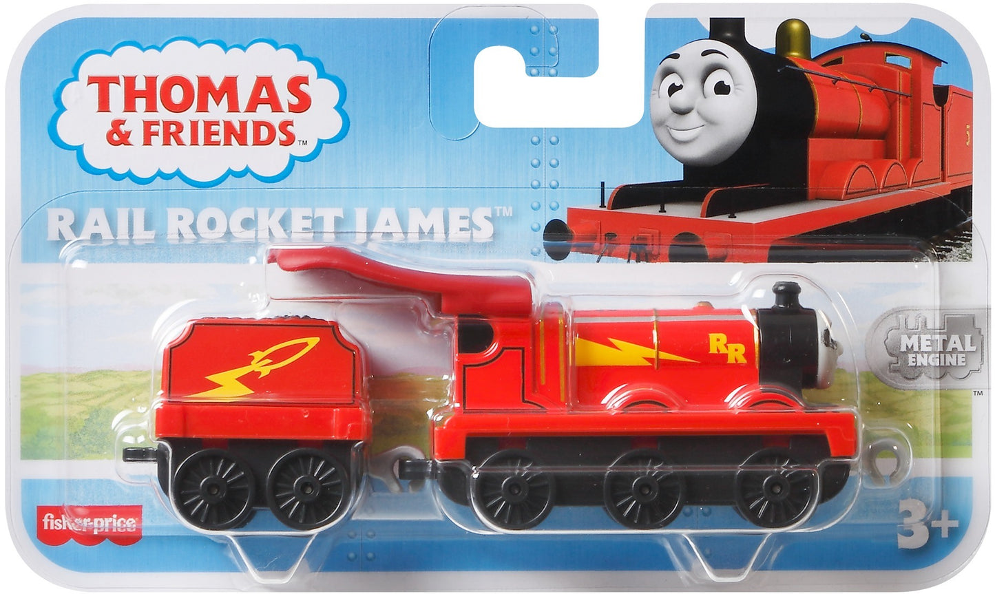 Thomas locomotiva cu vagon push along  james