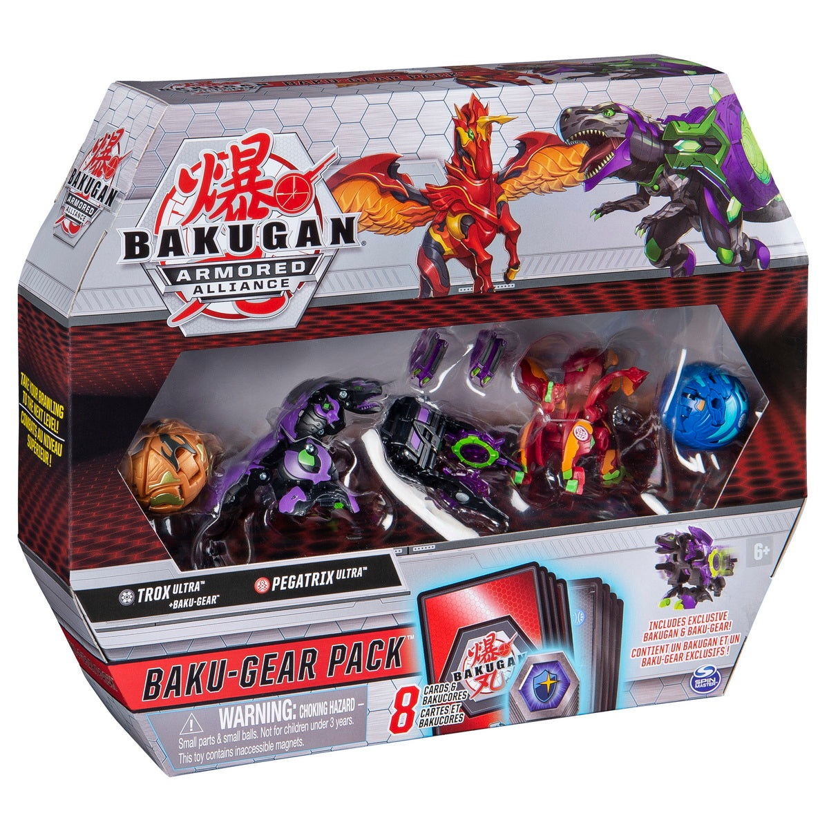 Bakugan s2 set de lupta ultra  pegatrix si trox cu baku-gear