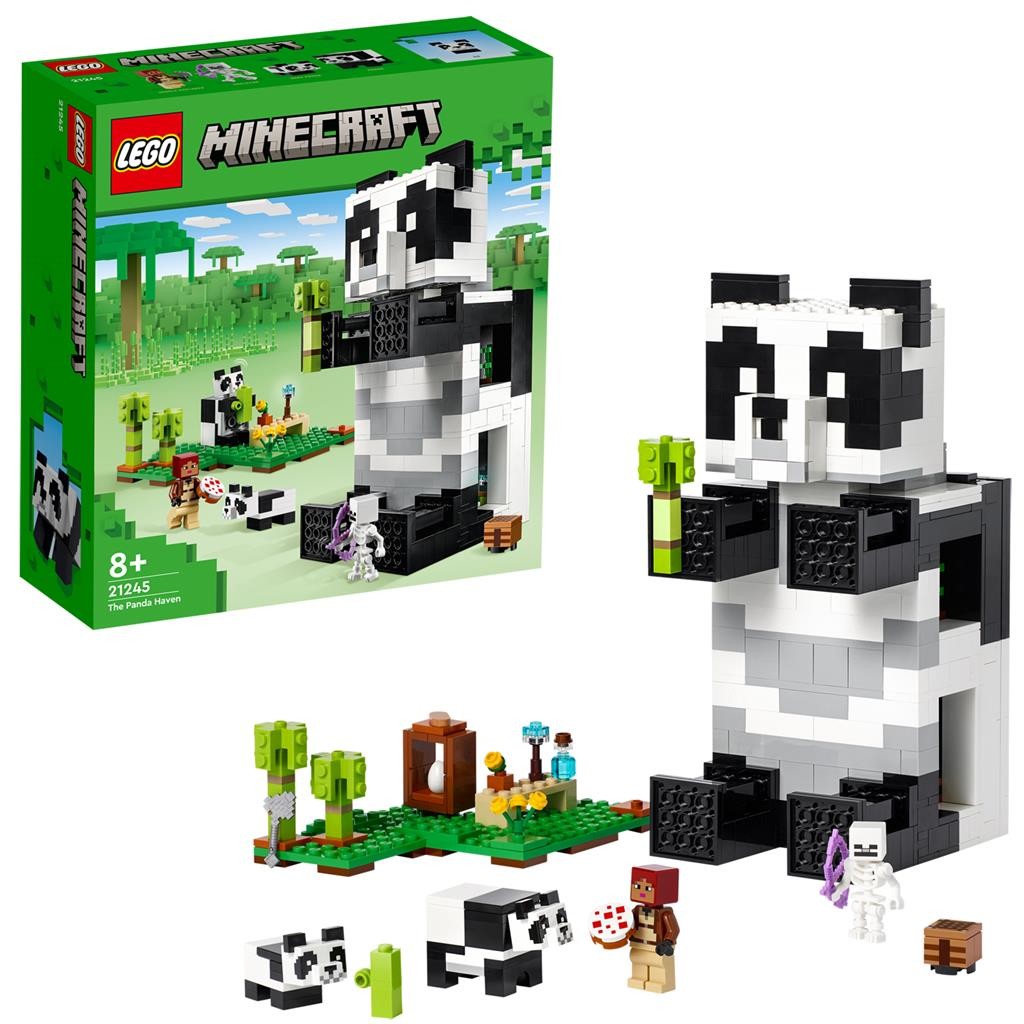 Lego minecraft refugiul ursilor panda 21245